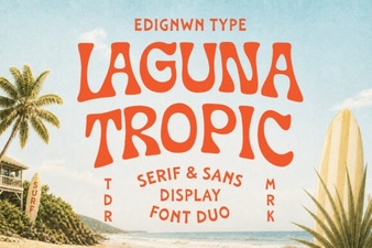 Laguna Tropic Font Designs for Creative Projects
