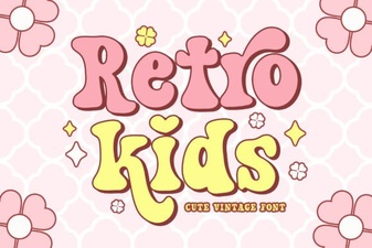 Retro Fonts for Kids: Design and Diy Projects