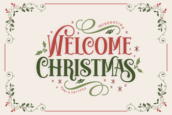 Welcome Christmas Font Designs & Free Downloads