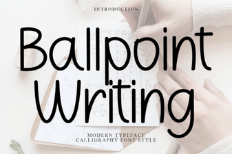 Craft Style with Ballpoint Script Fonts