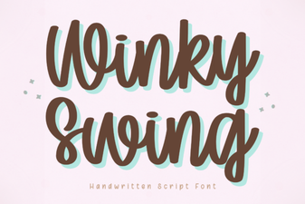 Winky Swing Font for Creative Web Design